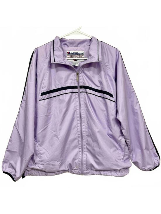 Champion Jackets & Blazers - Vintage Champion Pastel Lilac Windbreaker Jacket Large Y2K Streetwear Retro